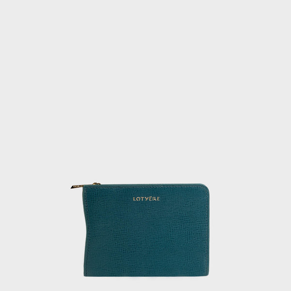 Compact Wallet Green Navy – Lotyere